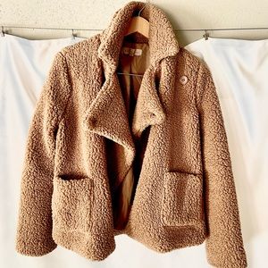 Philosophy Teddy Bear Jacket - Sherpa, tan/camel